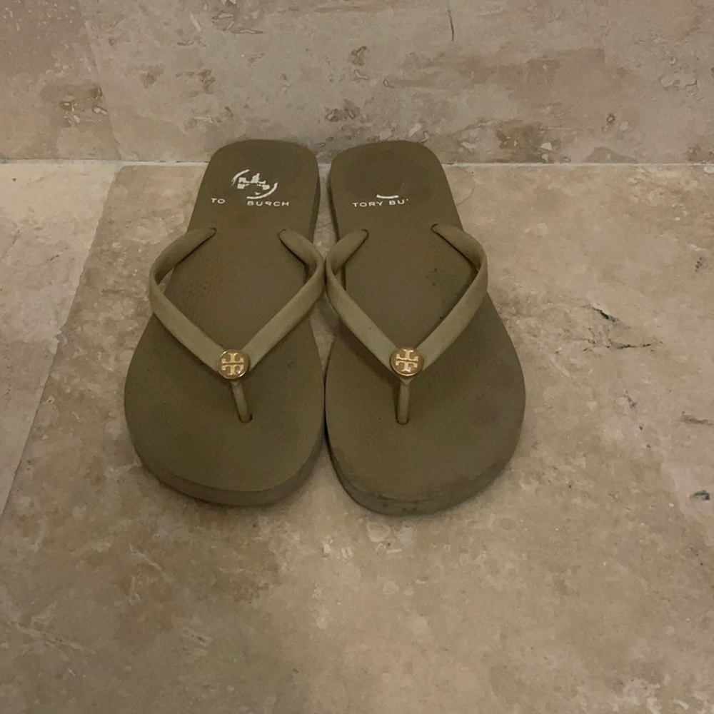 Tory Burch flip flops size 8